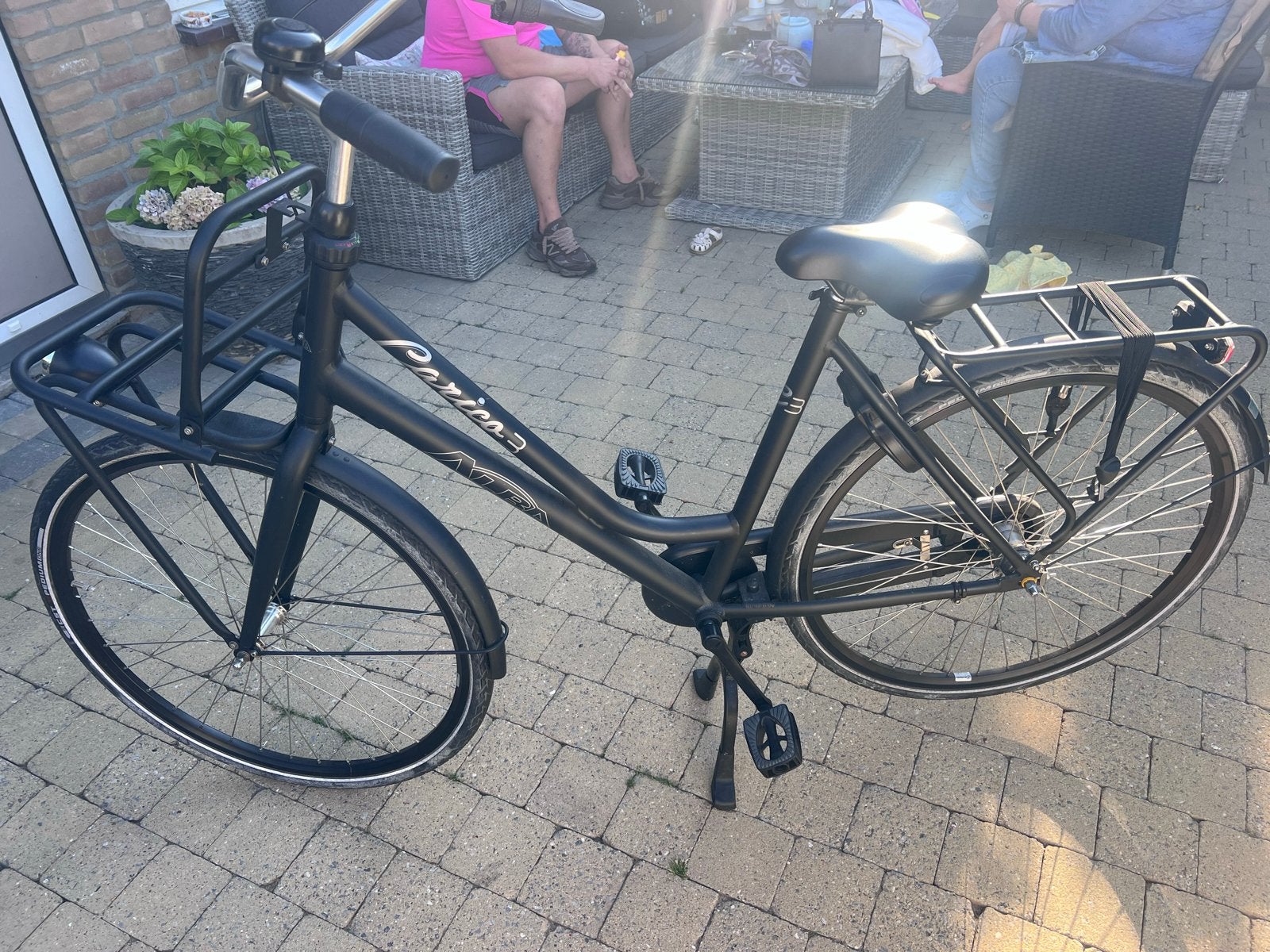 Cortina U4 Transportfiets Dames Zwart - Zo goed als nieuw, Velgrem, Versnellingen, Zo goed als nieuw, 50 tot 53 cm