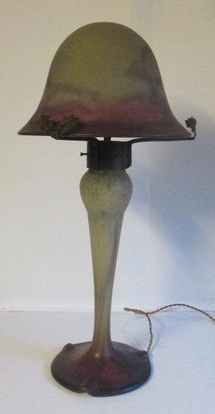 originele art deco pate verre staanlamp champignon Muller, Antiek en Kunst, Antiek | Lampen, Verzenden