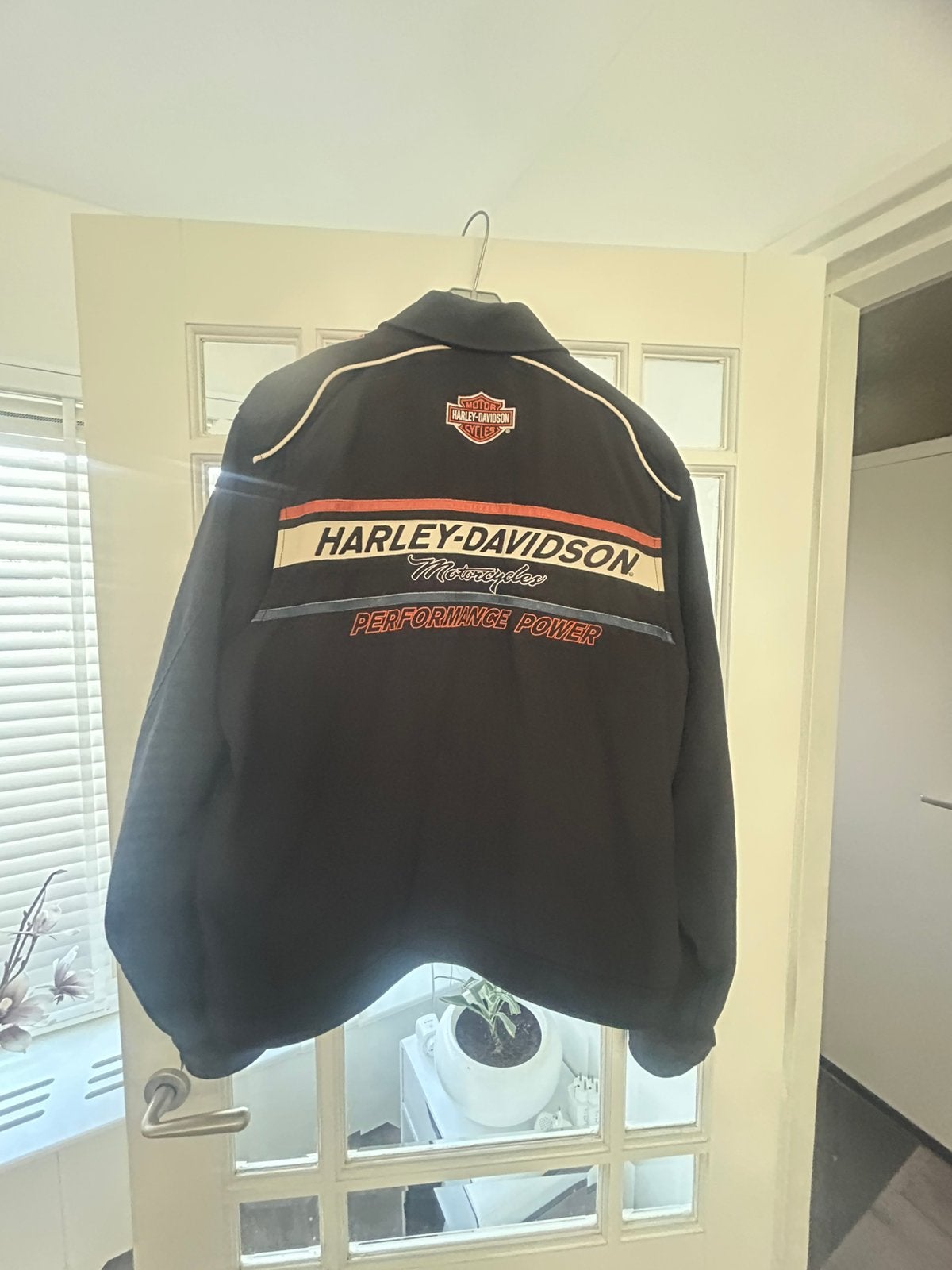 Harley Davidson jas zwart maat L, Motoren, Ophalen of Verzenden, Tweedehands, Heren