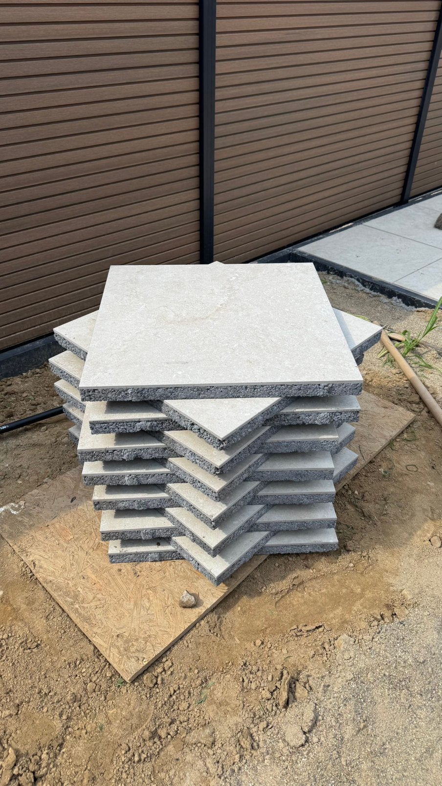 13 GeoCeramica 60x60 Framework Stone Beige tegels, Tuin en Terras, Ophalen, Keramiek, Nieuw, Minder dan 5 m²