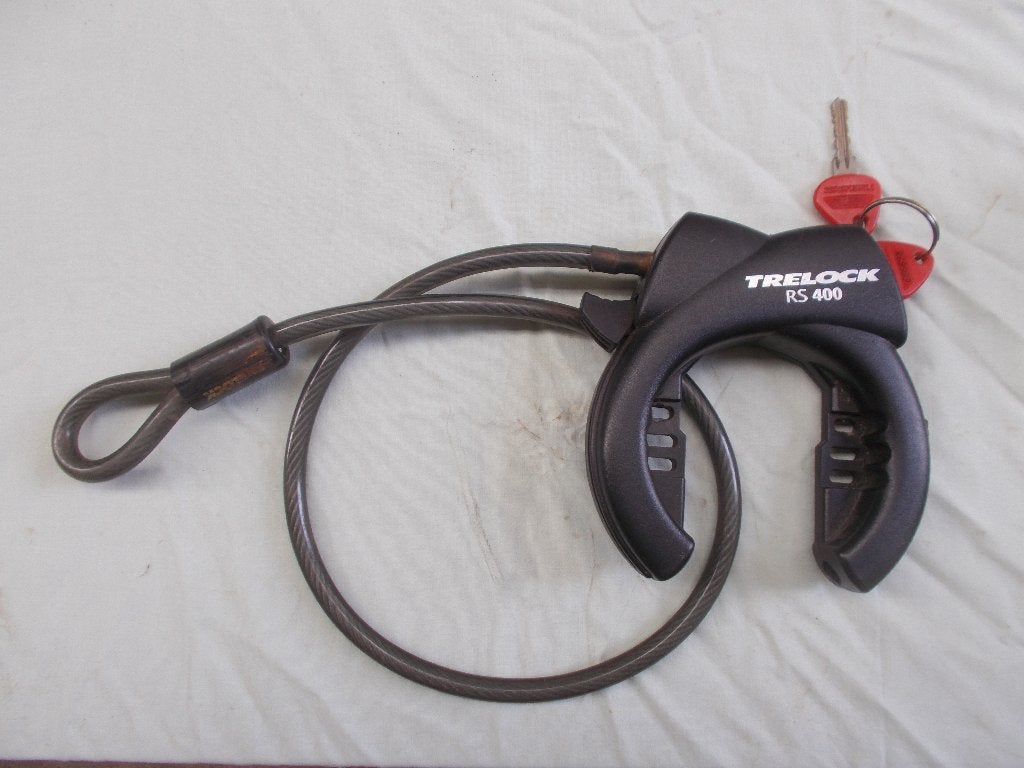 Fietssloten compleet met 2 sleutels & ketting/kabel, Ophalen, Gebruikt, Ringslot