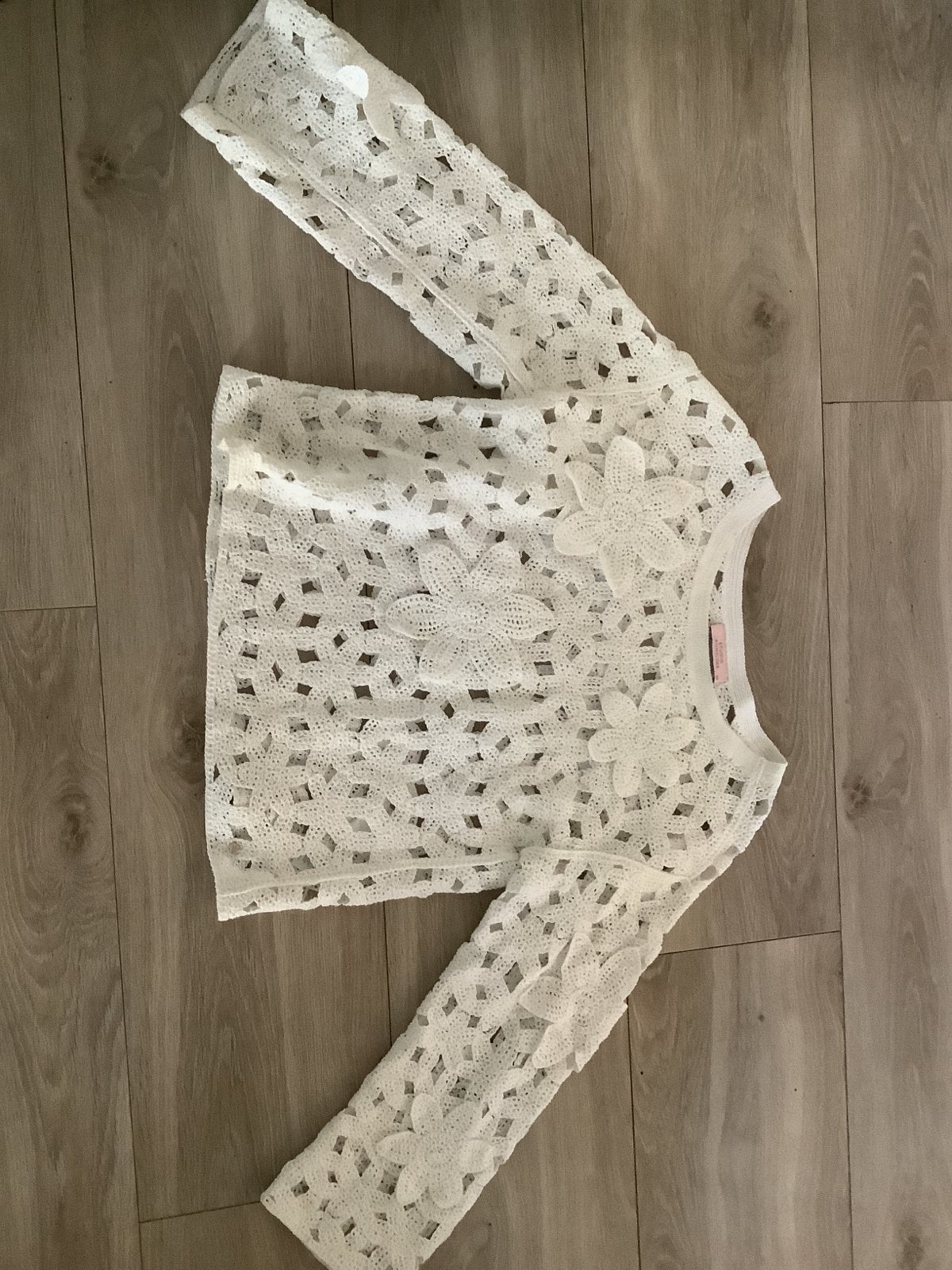 Studio Anneloes witte kanten top maat XS/S, Wit, Ophalen of Verzenden, Zo goed als nieuw, Lange mouw