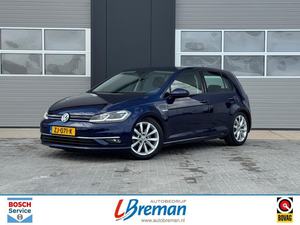 Volkswagen GOLF 1.5 TSI HIGHLINE  Clima+LED+Trekaak+Navi+Car, 4 cilinders, Met garantie (alle), Blauw, Bedrijf
