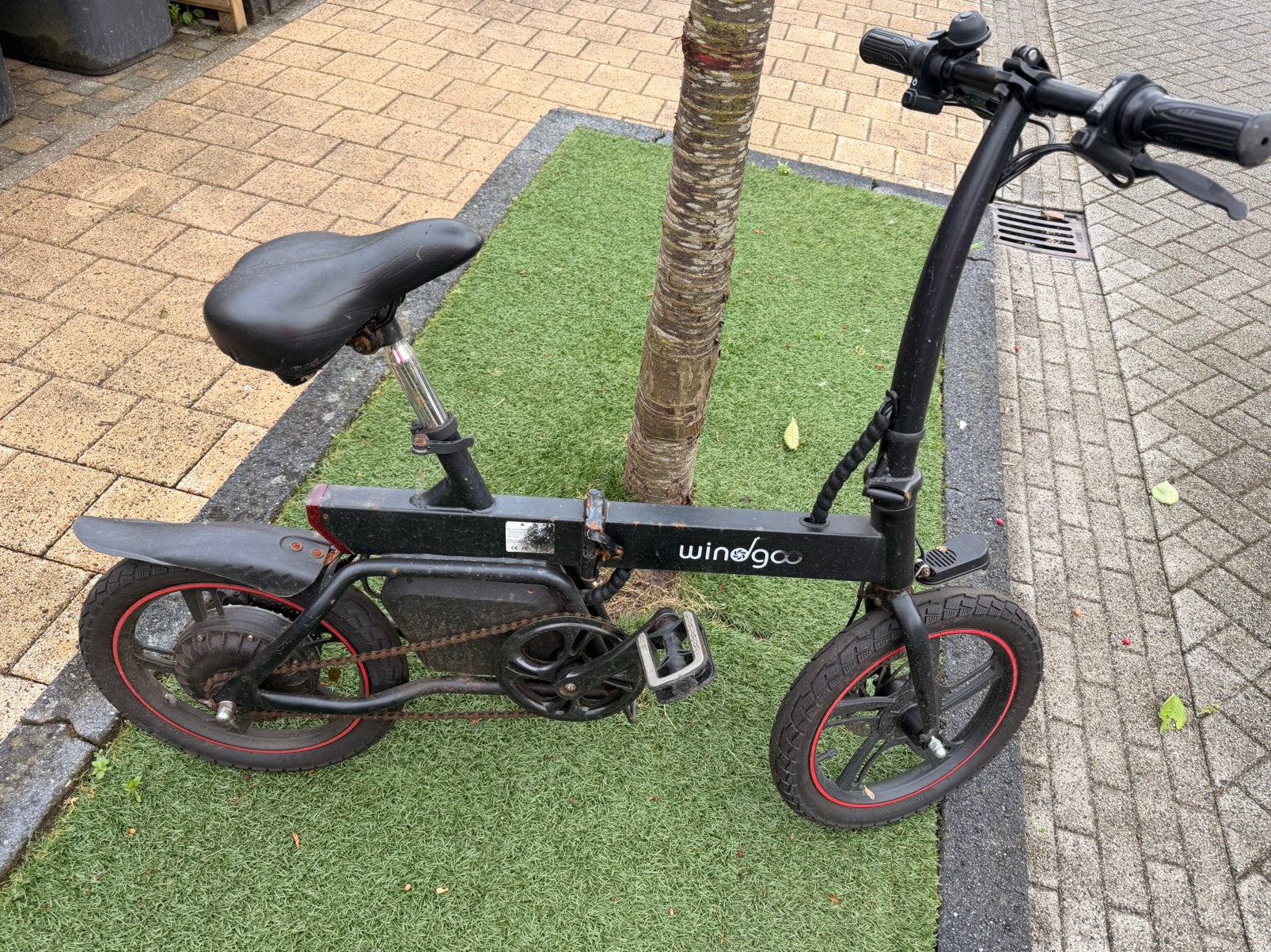 Windgoo, Fietsen en Brommers, Elektrische fietsen, Minder dan 47 cm, Ophalen of Verzenden, Minder dan 30 km per accu, Overige merken