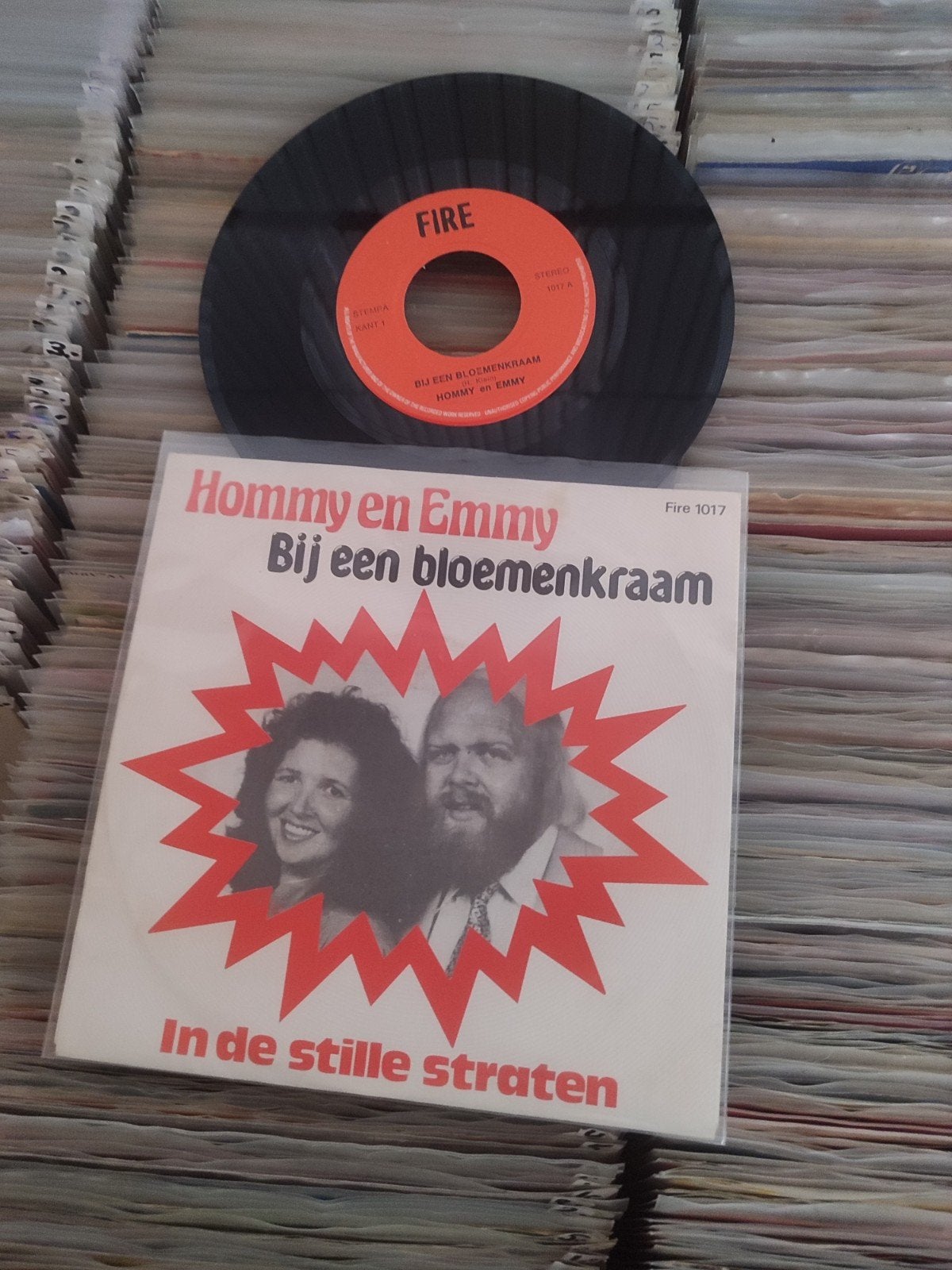 hommy en Emmy bij een bloemenkraam, Ophalen of Verzenden, Zo goed als nieuw, Overige formaten, Levenslied of Smartlap
