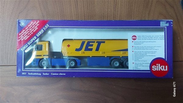 Siku 3817 Mercedes JET-tanker, Ophalen of Verzenden, Zo goed als nieuw, Bus of Vrachtwagen, SIKU