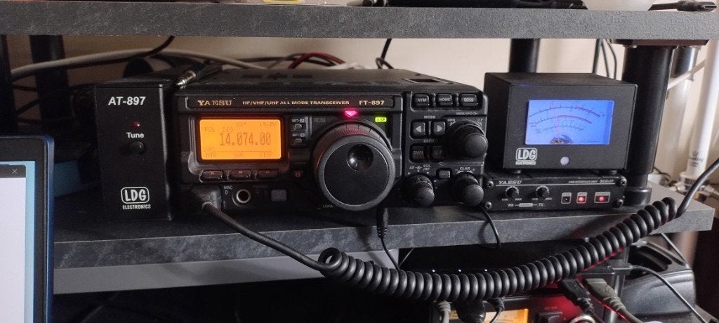 Yaesu FT-897D complete set, Ophalen of Verzenden, Gebruikt, Zender en Ontvanger