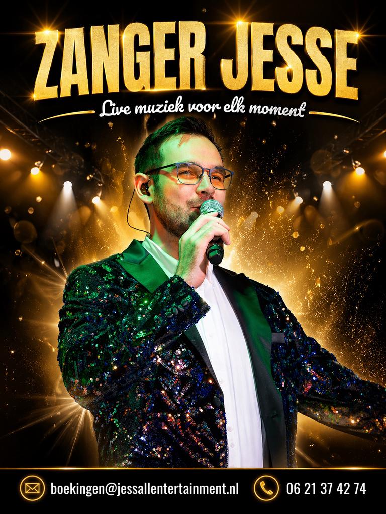 Zanger Jesse | Live Muziek, Hollandse Hits & Meezingers, Solo-artiest