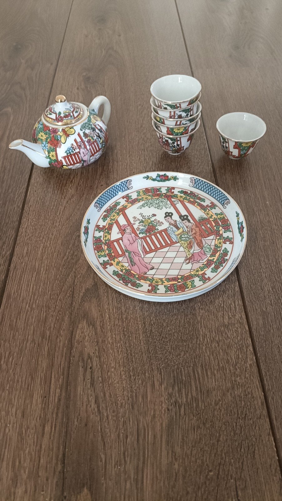 Chinese mini thee set incl. doosje, Ophalen