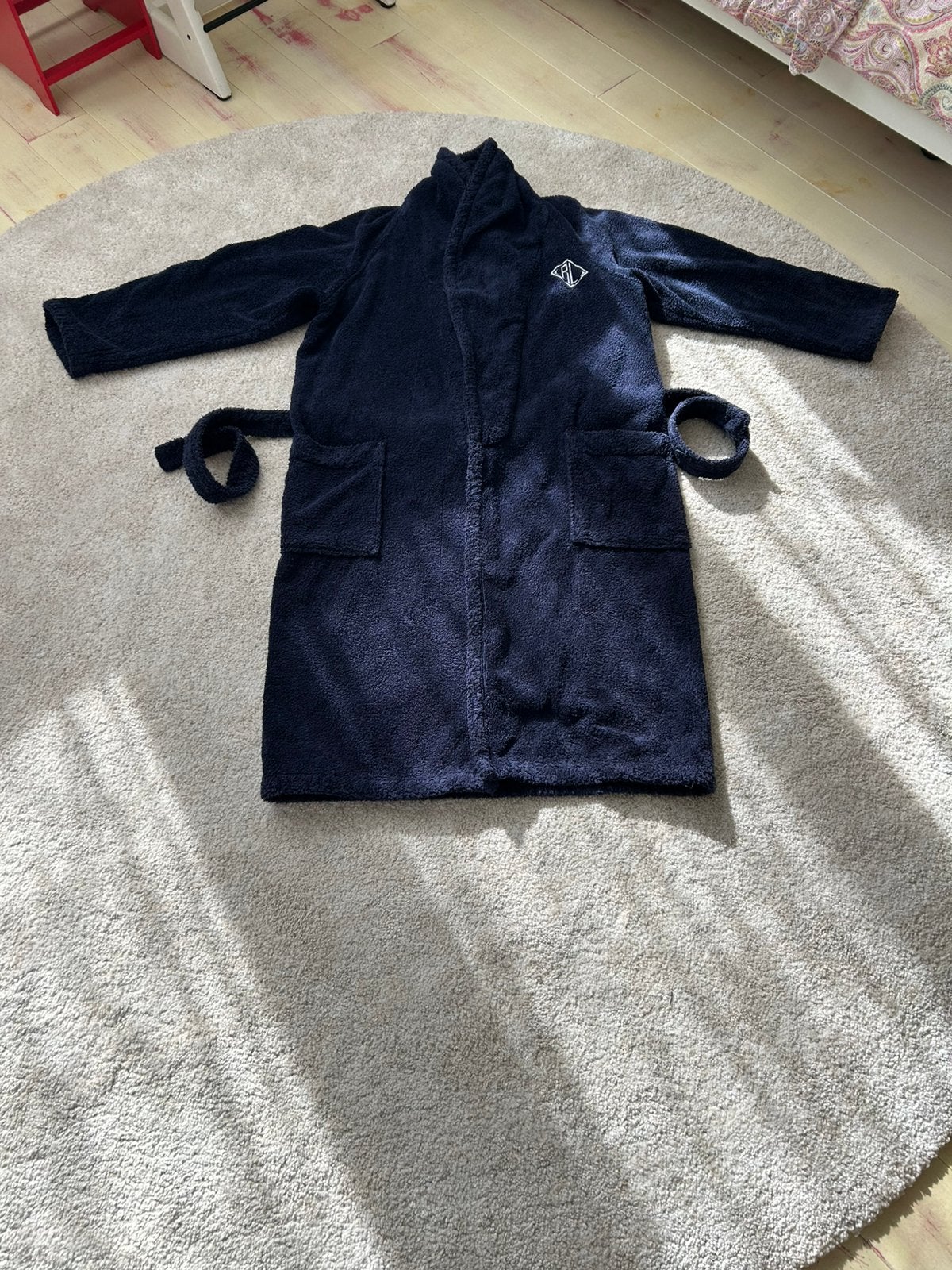 Badjas maat S  46 - 48 heren van Ralph Lauren donkerblauw, Ophalen of Verzenden, Maat 52/54 (L), Blauw