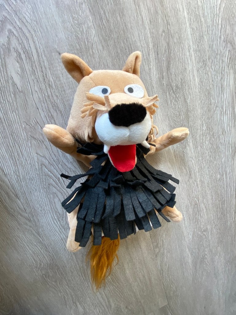 Handpop Fabeltjeskrant Wolf, Ophalen of Verzenden, Gebruikt, Overige typen