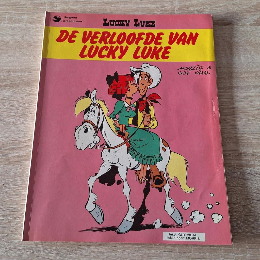 Lucky Luke 25 - De verloofde van Lucky Luke 1e druk, Boeken, Stripboeken, Eén stripboek, Ophalen of Verzenden, Gelezen