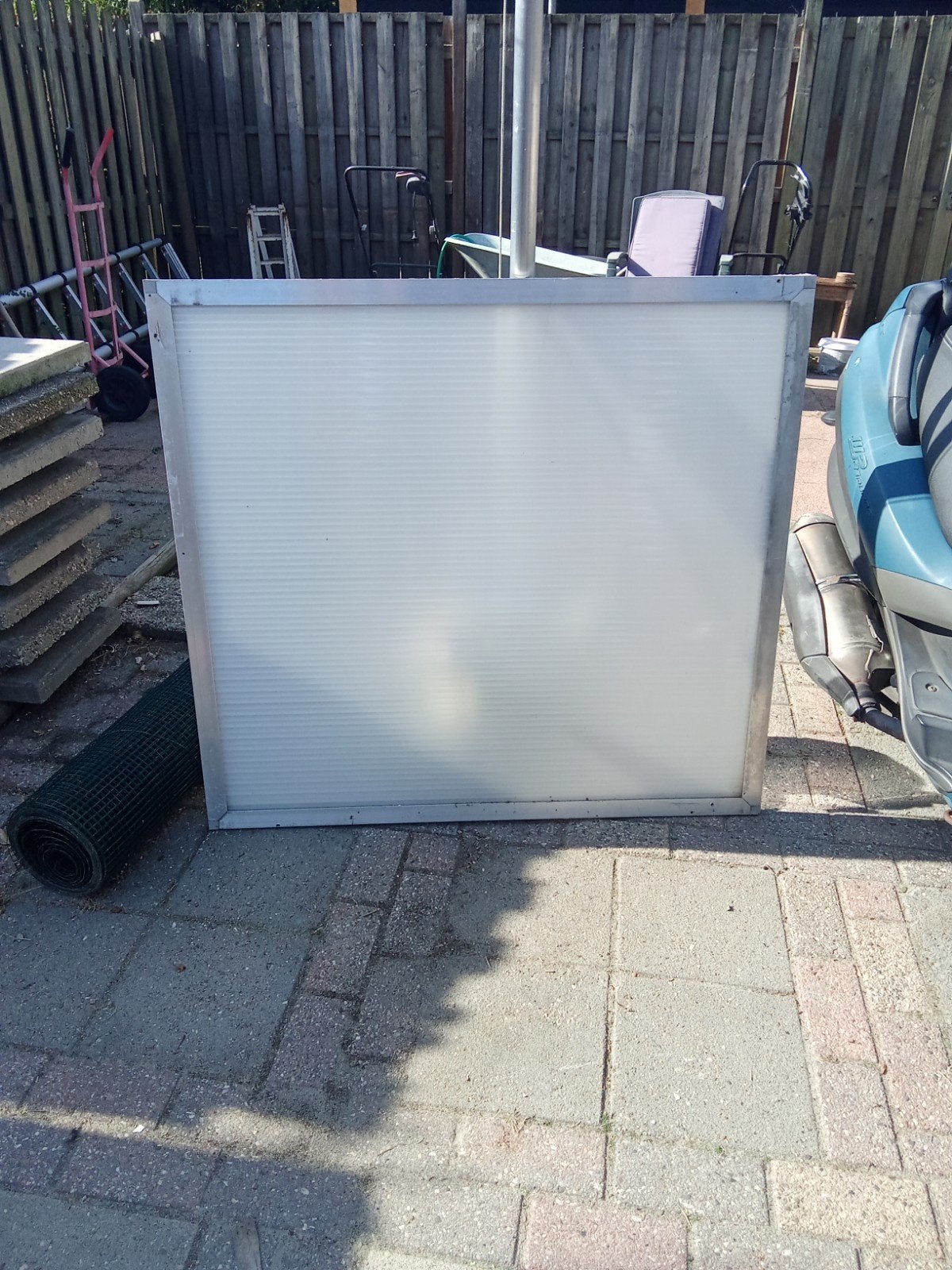 Afdak polycarbonaat 111 x 103, Ophalen, Gebruikt, Overige typen