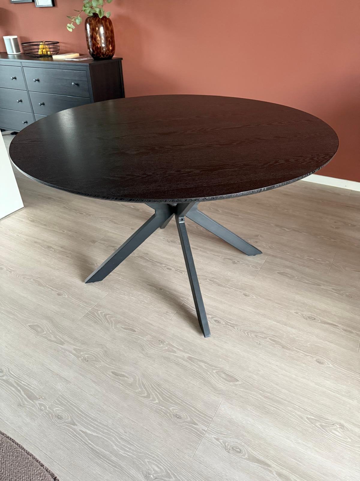 Eettafel rond 120cm, Ophalen, Strak, Gebruikt, Rond