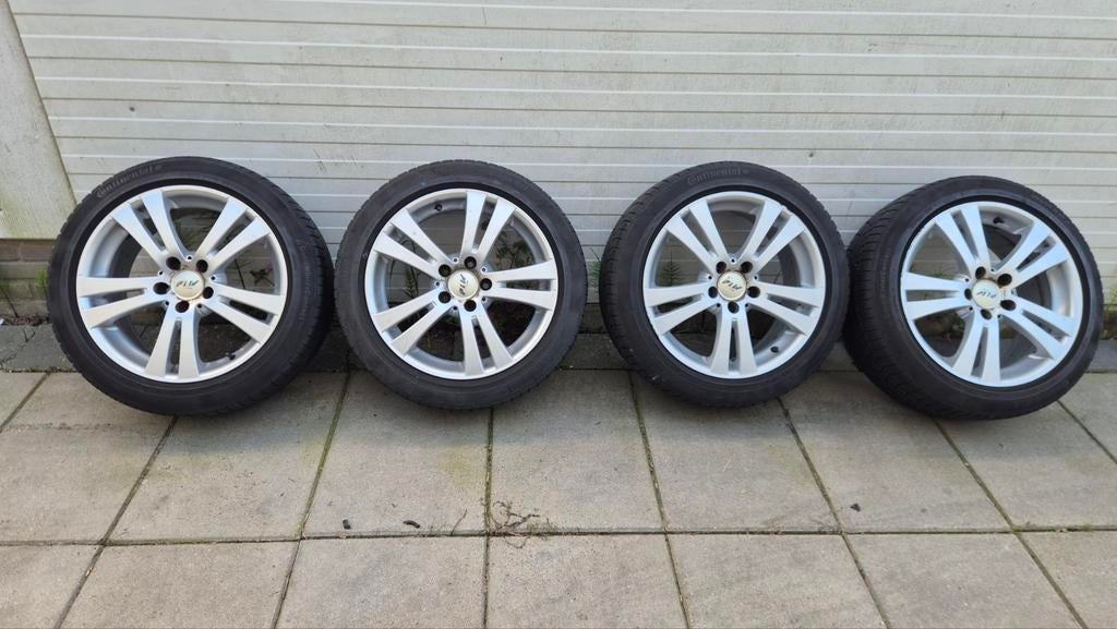 Audi velgen 5 x 112 met banden 17 inch 205/50/17, Auto-onderdelen, Banden en Velgen, Ophalen, 17 inch, 205 mm, Band(en)