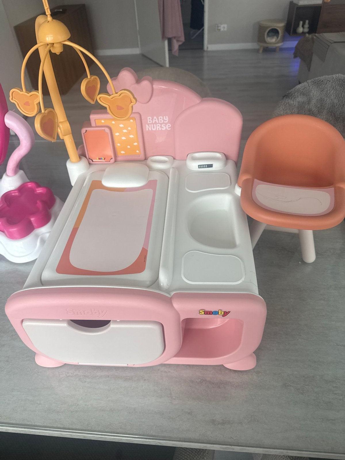 Smoby Baby Nurse speelpop verzorgingsstation, Ophalen, Gebruikt, Babypop