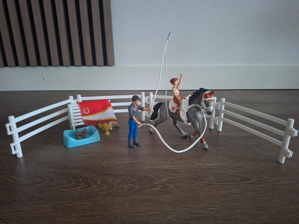 Schleich longeerset horse club., Verzamelen, Speelgoed, Ophalen of Verzenden, Zo goed als nieuw