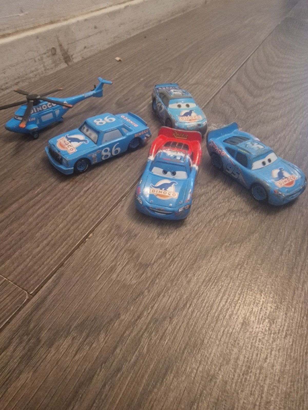 Disney cars dinoco set, Ophalen of Verzenden