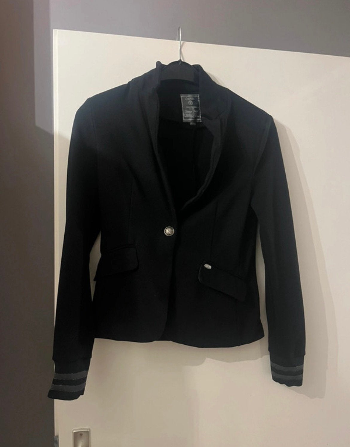 Te koop zwarte blazer, Ophalen of Verzenden, Zo goed als nieuw, Maat 36 (S), Zwart