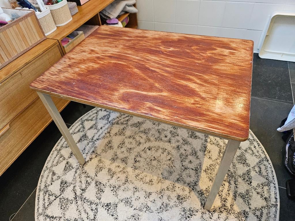Vintage houten tafel/bureau kind, Kinderen en Baby's, Kinderkamer | Tafels en Stoelen, Ophalen, Gebruikt, Tafel(s)