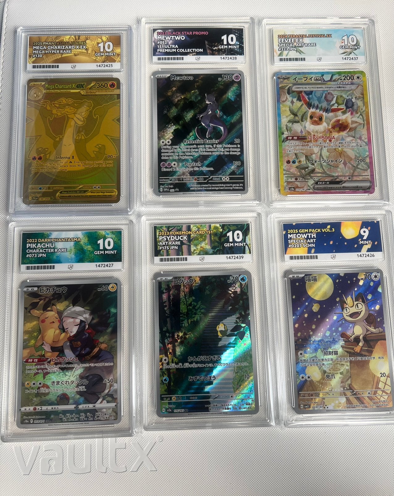 ACE 10 Slabs Pokemon (Charizard, Mewtwo etc ), Ophalen of Verzenden, Zo goed als nieuw