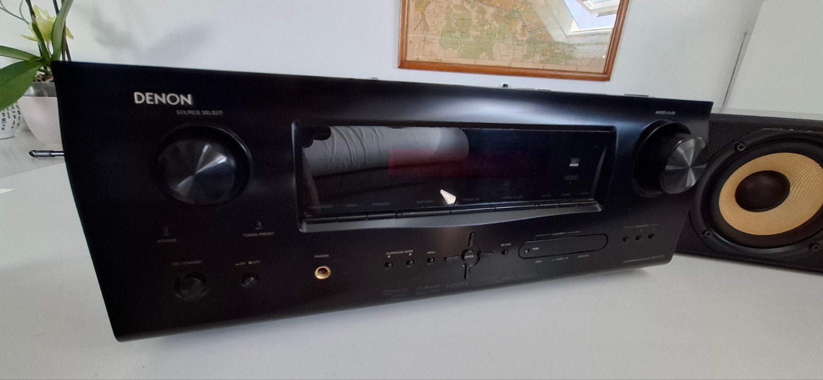 Denon AVR-1610 AV Receiver - Zwart, Audio, Tv en Foto, Versterkers en Receivers, Ophalen, Gebruikt, Denon, 60 tot 120 watt