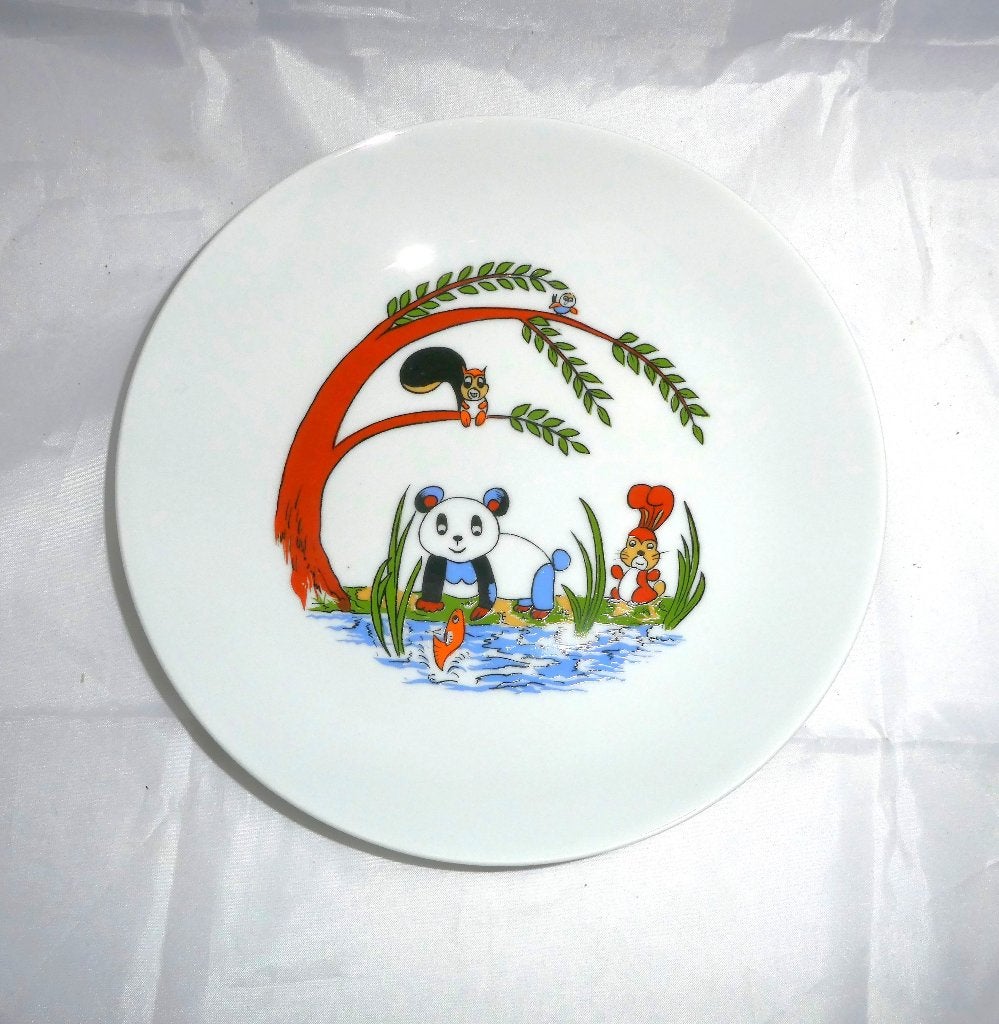 Kahla kinder papbordje Panda, Overige merken, Ophalen of Verzenden, Zo goed als nieuw, Bord(en)