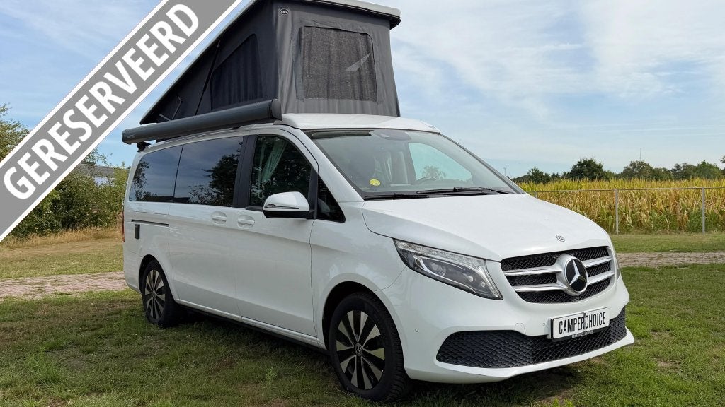 mercedes v250 | 2020 | 190pk | trekhaak | unieke indeling, Caravans en Kamperen, Automaat, Chemisch toilet, Buscamper of Camperbus