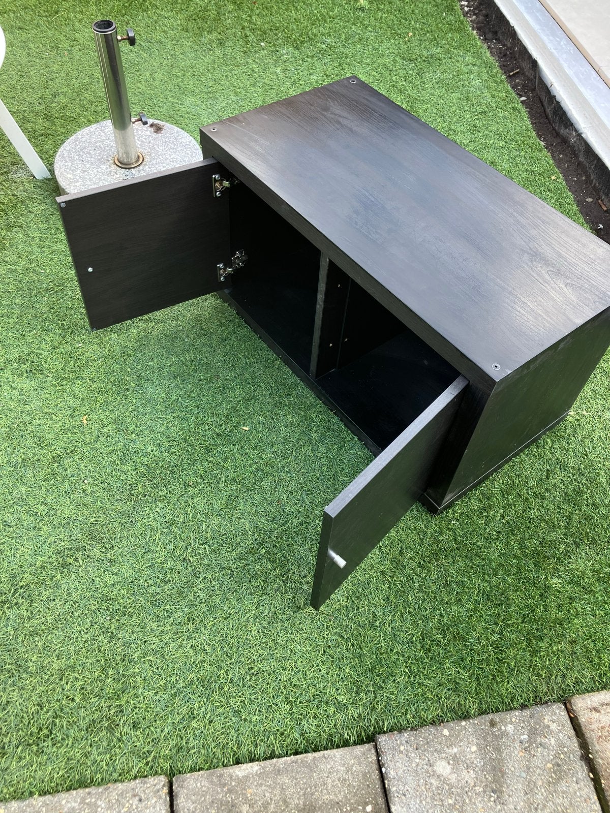 Zwart hangend kastje IKEA 2x, Ophalen, Gebruikt