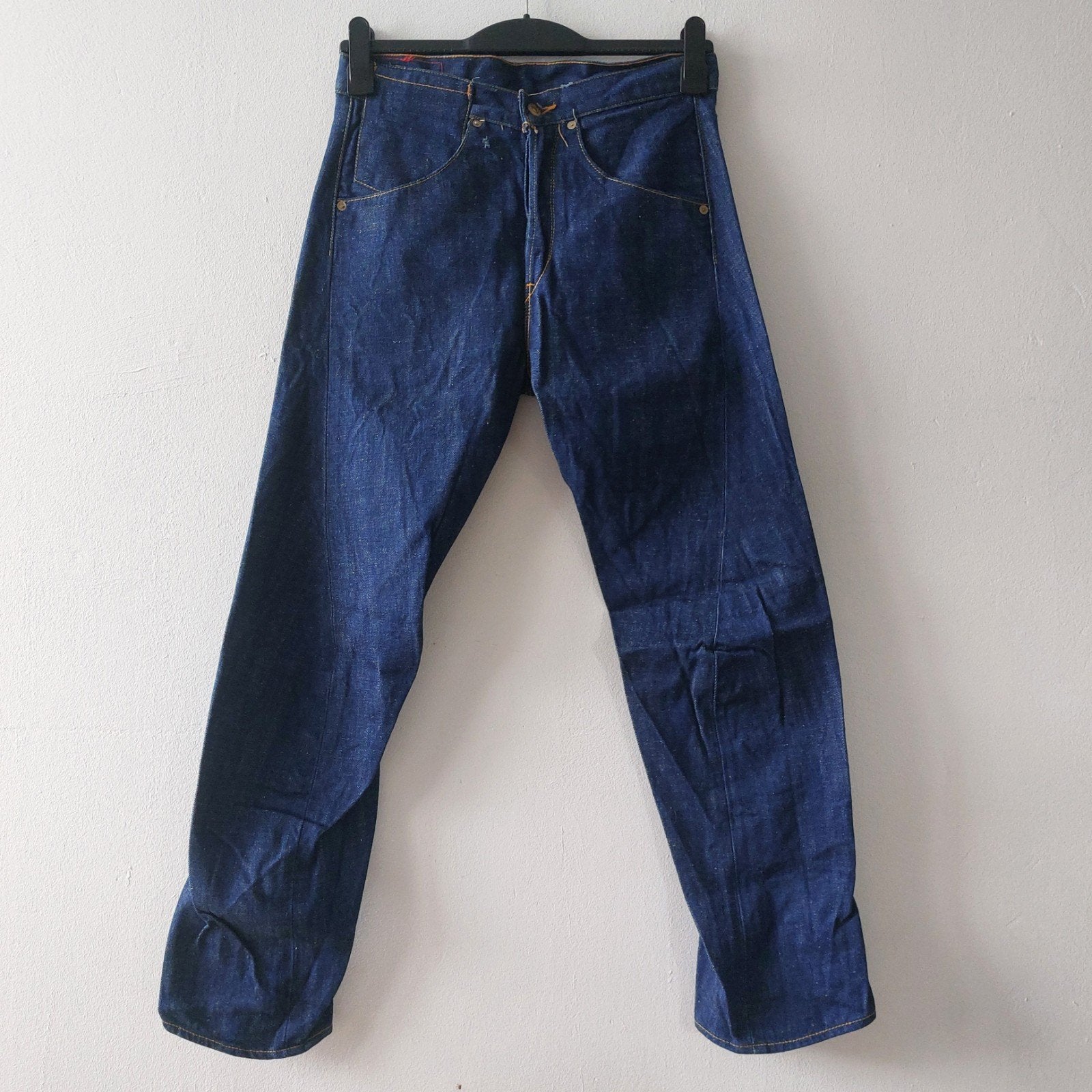 Vintage rare Levis RED 1st Standard Twisted Selvedge, Levi's, Blauw, Overige jeansmaten, Ophalen of Verzenden