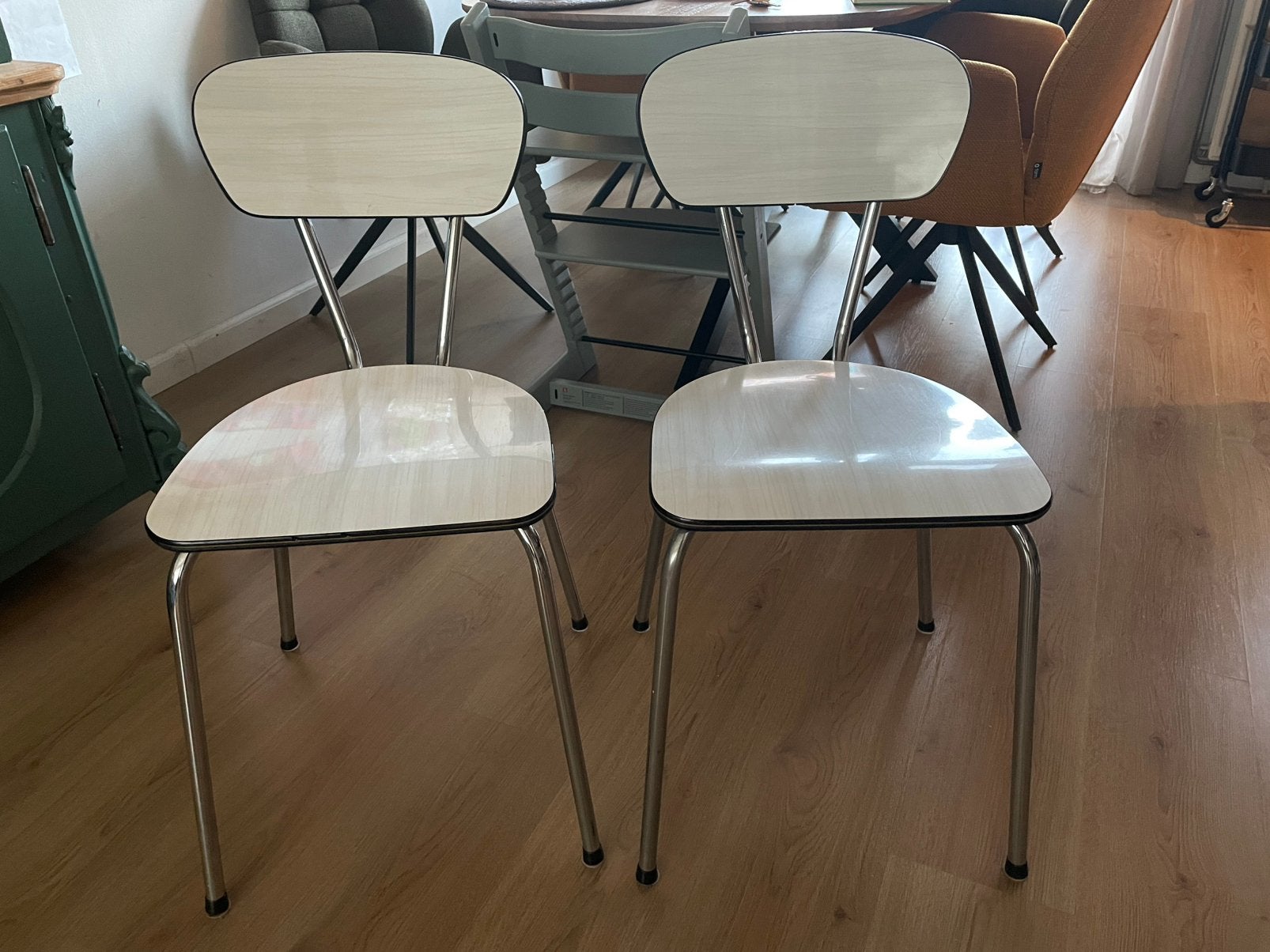 Vintage Brabantia keukenstoelen jaren 60, Ophalen, Gebruikt, Twee