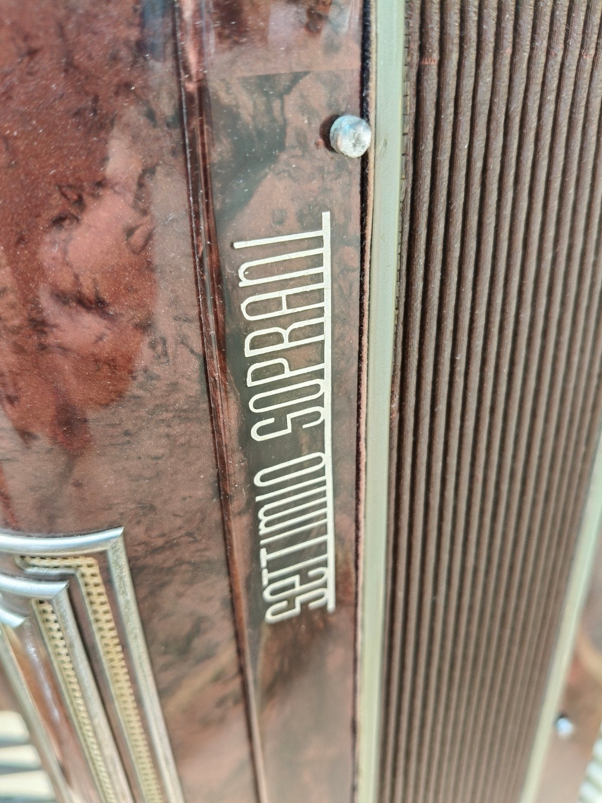 Settimio Soprani accordeon - Made in Italy, Gebruikt, Met riemen, Overige formaten, Toetsaccordeon