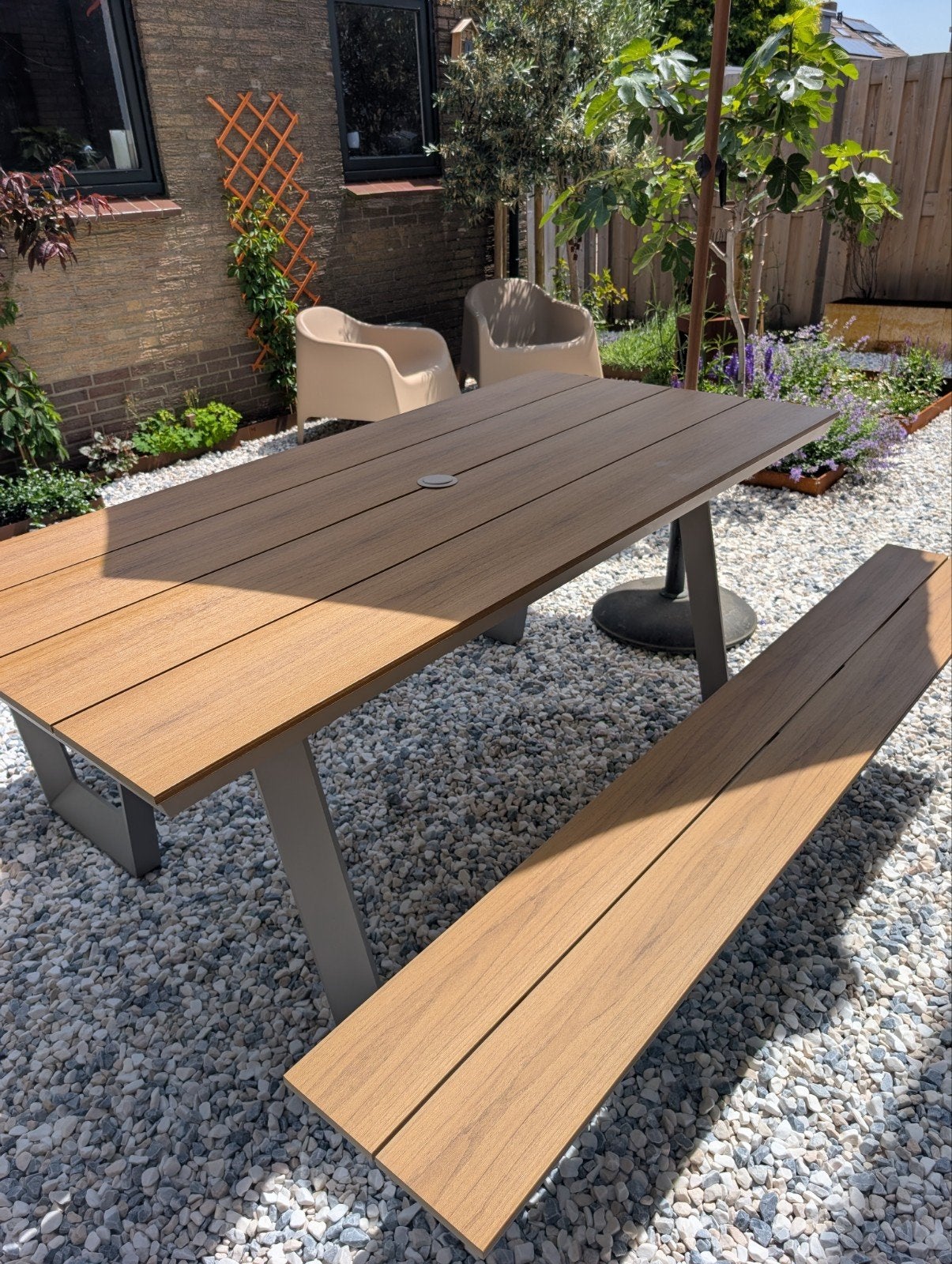 Tuintafel picknick, Tuin en Terras, Ophalen, Nieuw, Rechthoekig, Overige materialen