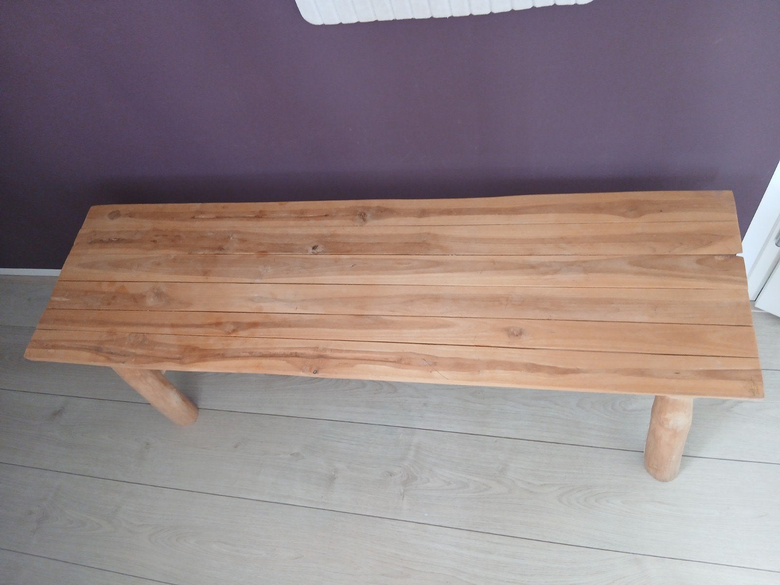 Robuuste Teakhouten Bank - Perfect voor Binnen of Buiten, Ophalen