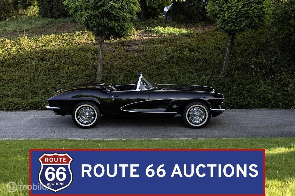 Chevrolet Corvette C1 Cabriolet | 1961 | Route 66 Auctions, Overige carrosserieën, Chevrolet, Zwart, Bedrijf