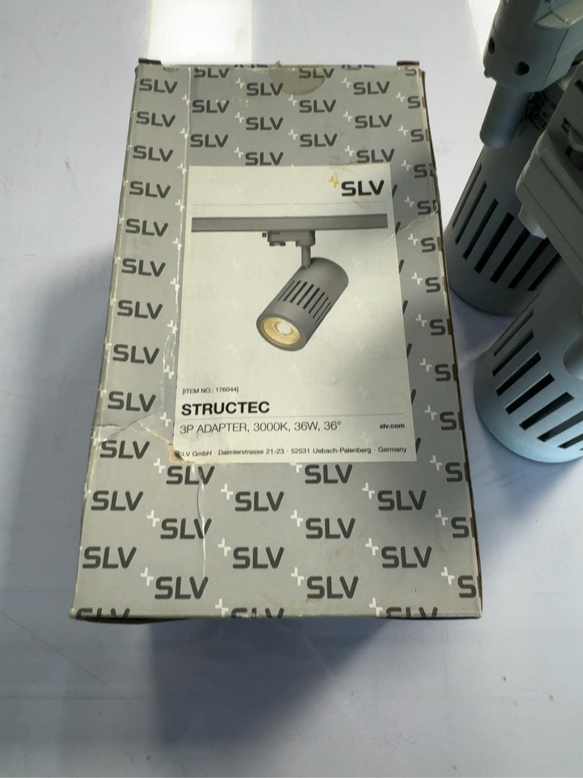SLV en STRUCTEC 36W LED 3-fase railspot 3000K – 2670lm, Ophalen of Verzenden, Nieuw