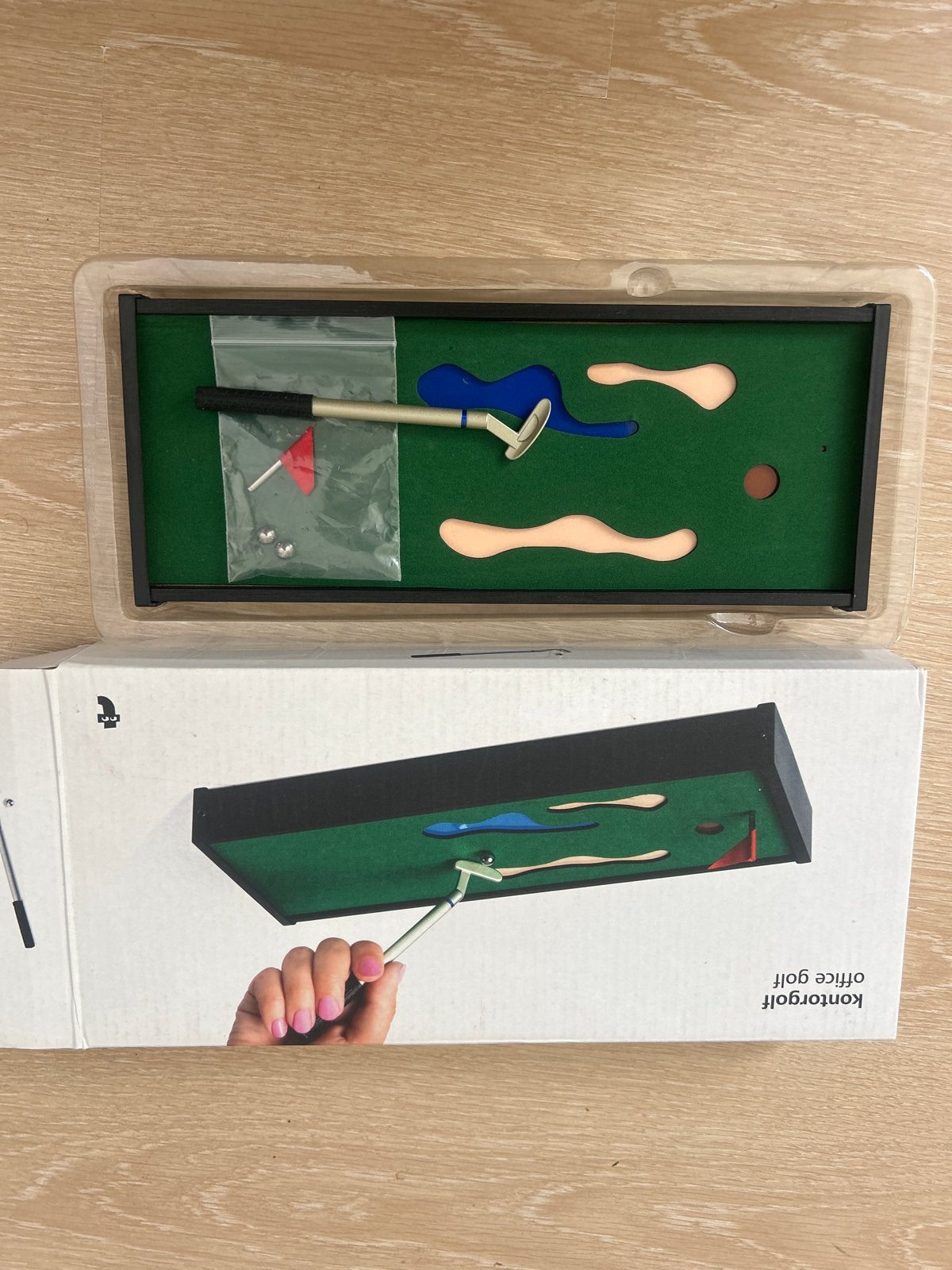 Kantoorgolf set - Mini golf voor op kantoor, Ophalen of Verzenden, Zo goed als nieuw