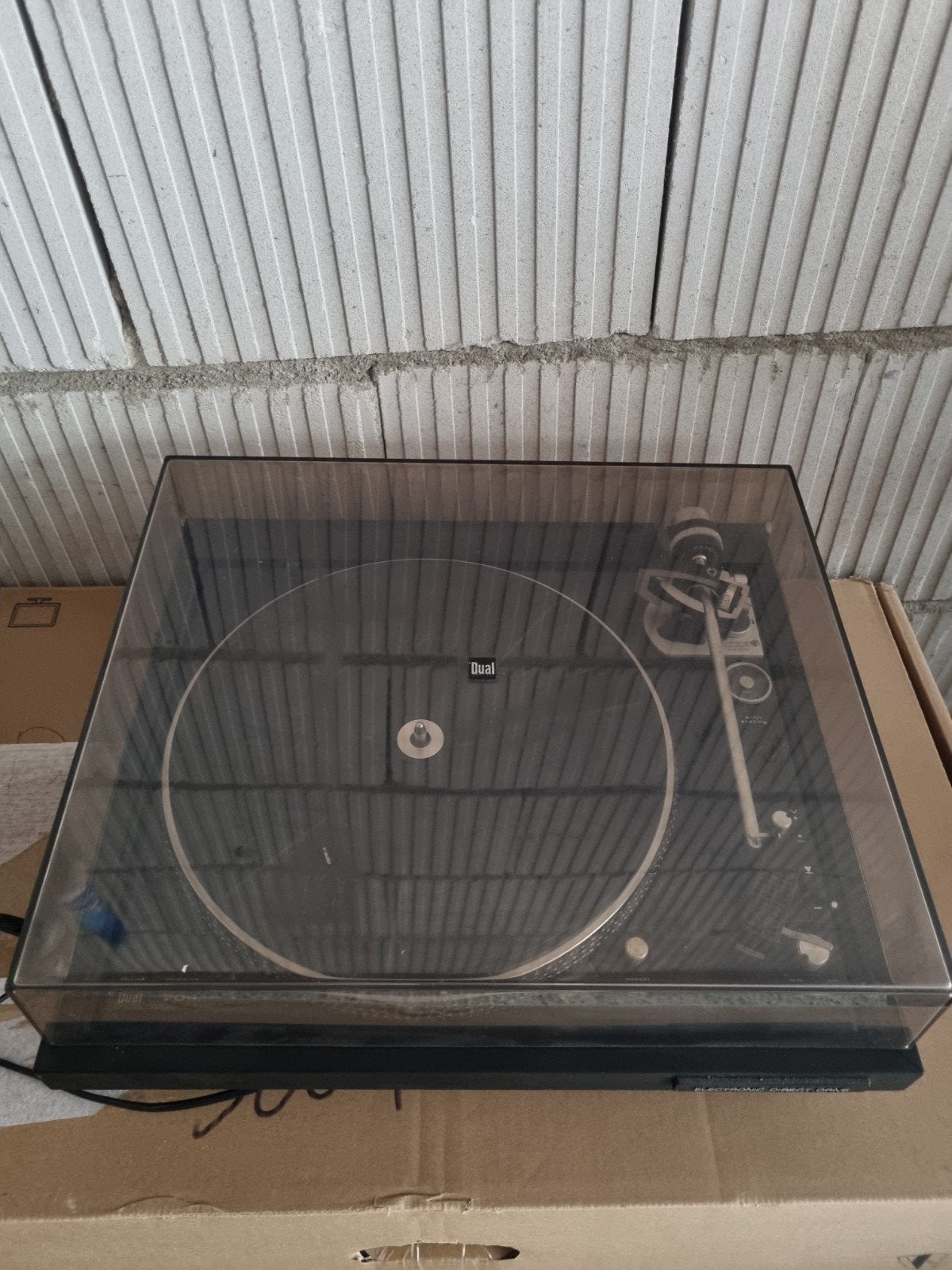 Dual CS 704 Direct Drive Platenspeler, Ophalen, Gebruikt, Automatisch, Platenspeler