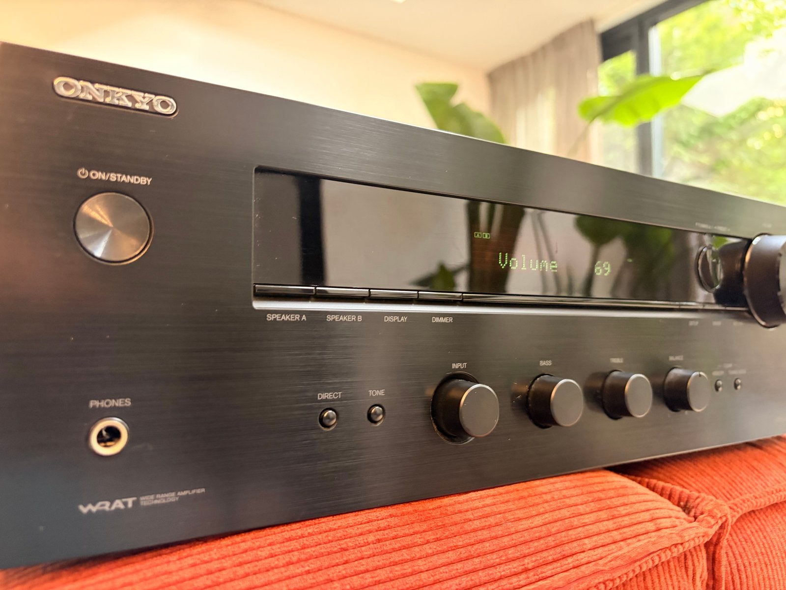 Onkyo TX-8020 Stereo Receiver met afstandsbediening, Ophalen of Verzenden, Zo goed als nieuw, 120 watt of meer, Stereo