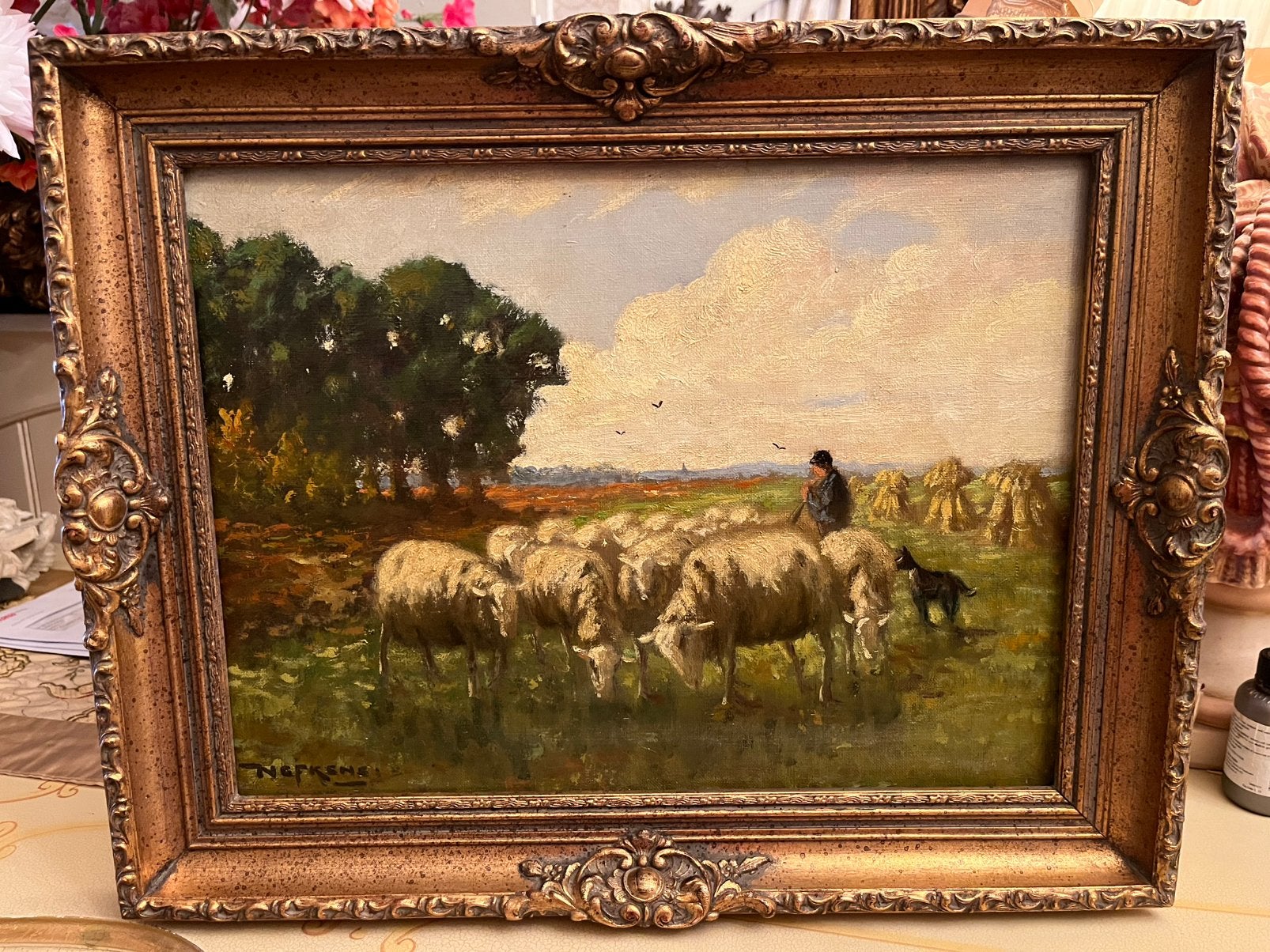 Haagse school Martinus Josephus Nefkens, Antiek en Kunst, Kunst | Schilderijen | Klassiek, Ophalen