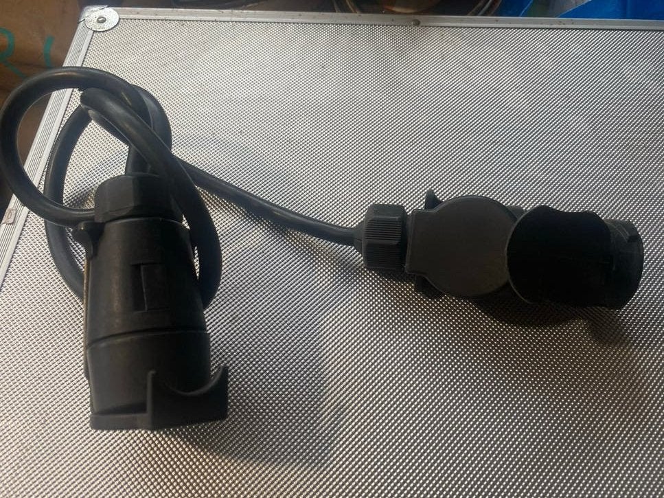 Aanhanger stroomkabel 7-polig naar 7-polig adapter, Ophalen of Verzenden, Gebruikt