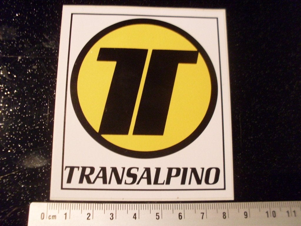 sticker Transalpino logo embleem, Verzenden, Zo goed als nieuw, Bedrijf of Vereniging