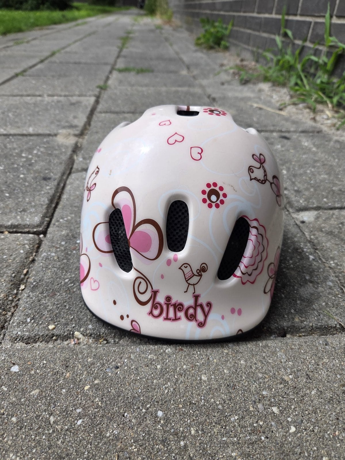 Roze Peuter Helm - Veiligheid en Stijl voor de Kleintjes, Ophalen, Zo goed als nieuw, XS, Meisje