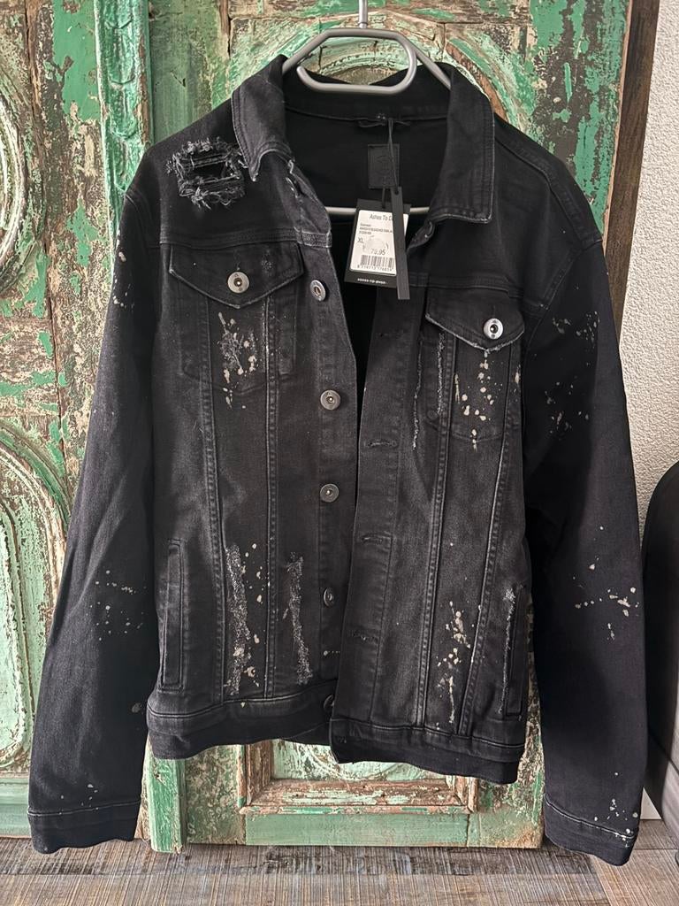 Stoere (nieuwe) heren spijkerjassen, Ophalen of Verzenden, Nieuw, Maat 56/58 (XL), Zwart
