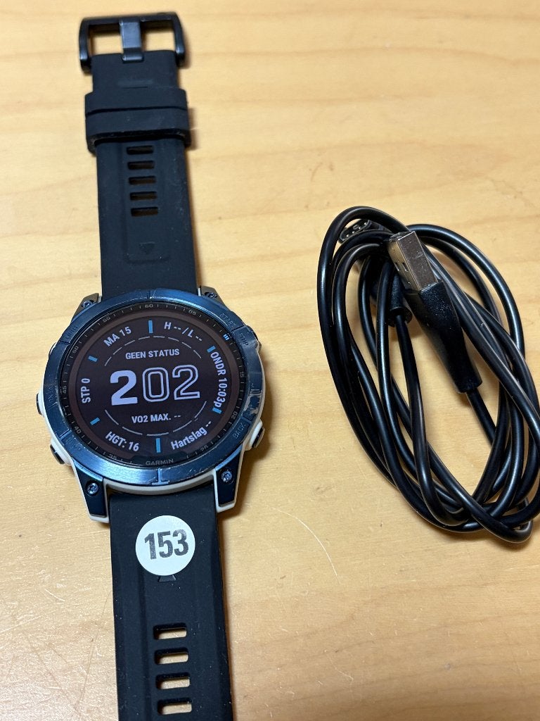 Garmin Fenix 7 (saffier Solar GPSinruil-nr 153), Bramenberg 9, Carmin, Wit, Info@gpsinruil.nl