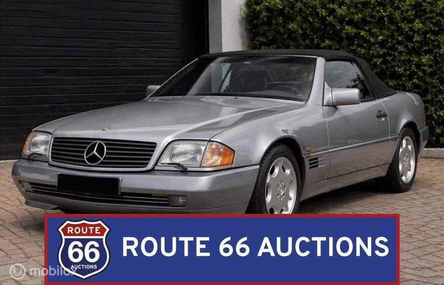 Mercedes-Benz SL 500 | 1995 | Route 66 Auctions, Auto's, Oldtimers, Overige carrosserieën, Zwart, Mercedes-Benz, Bedrijf