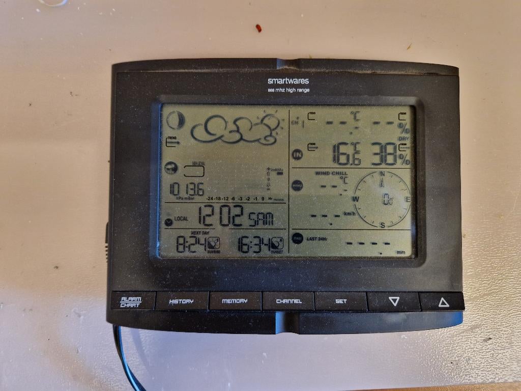 weerstation smartware, Ophalen of Verzenden, Gebruikt, Weerstation