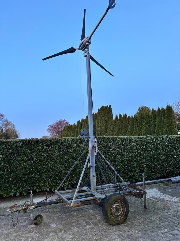 Uitschuifbare lichtmast tot 6 meter, Ophalen, Gebruikt, Mast