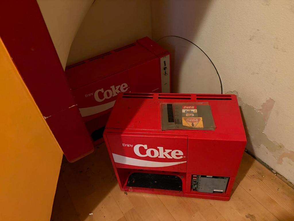 Vintage Coca-Cola automaat - decoratief item, Verzamelen, Ophalen, Gebruikt, Gebruiksvoorwerp