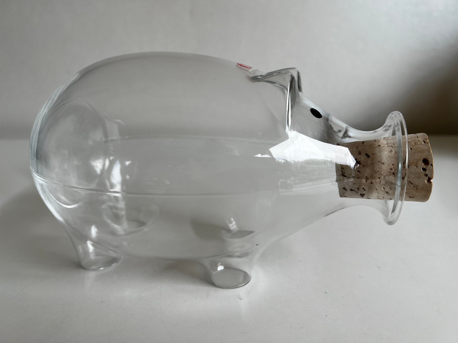 Iittala Fins Design Napsu Glazen Karaf Piggy Valto Kokko 70s, Ophalen of Verzenden, Object, Glas